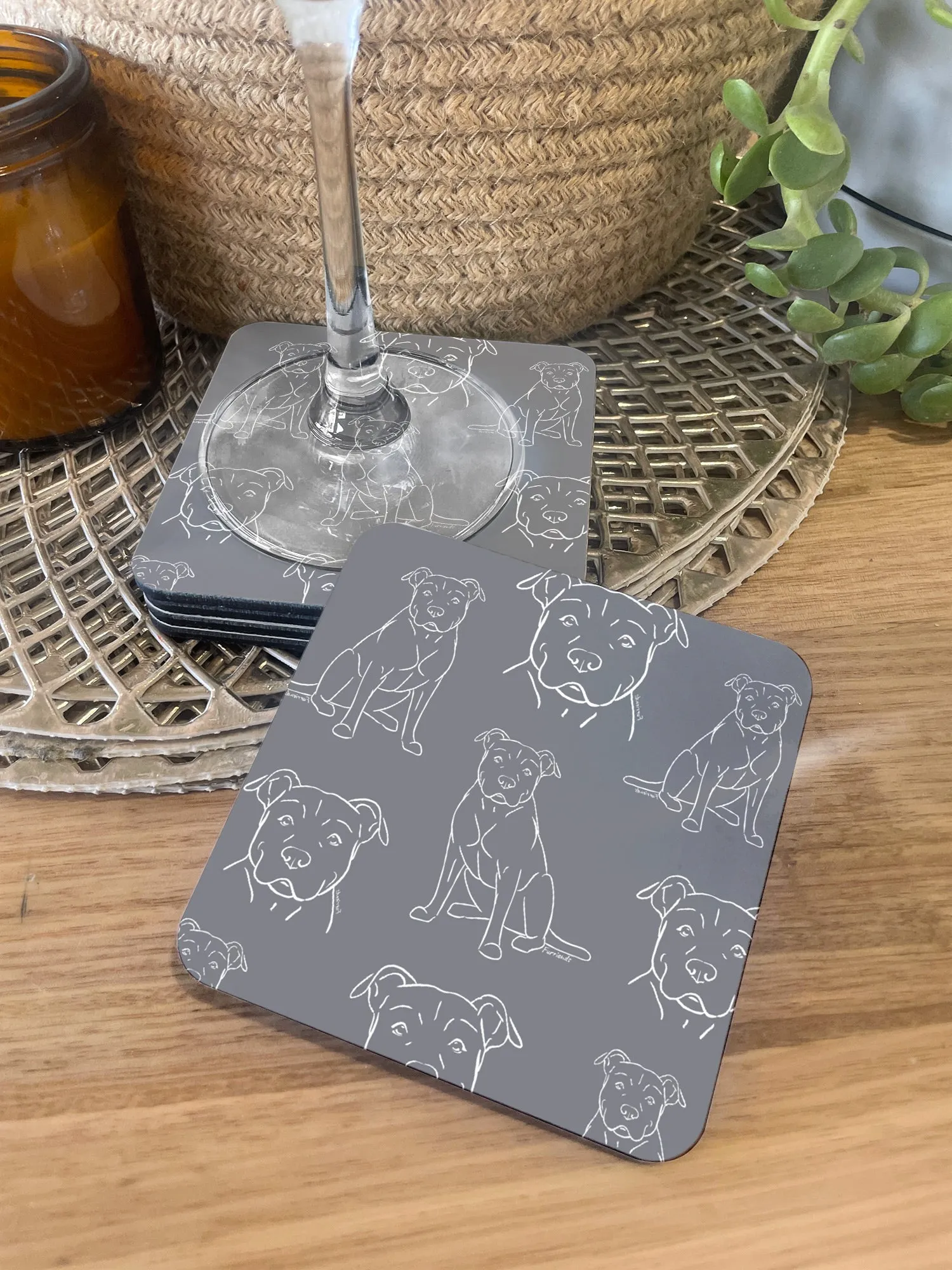 American Staffordshire Terrier Coaster