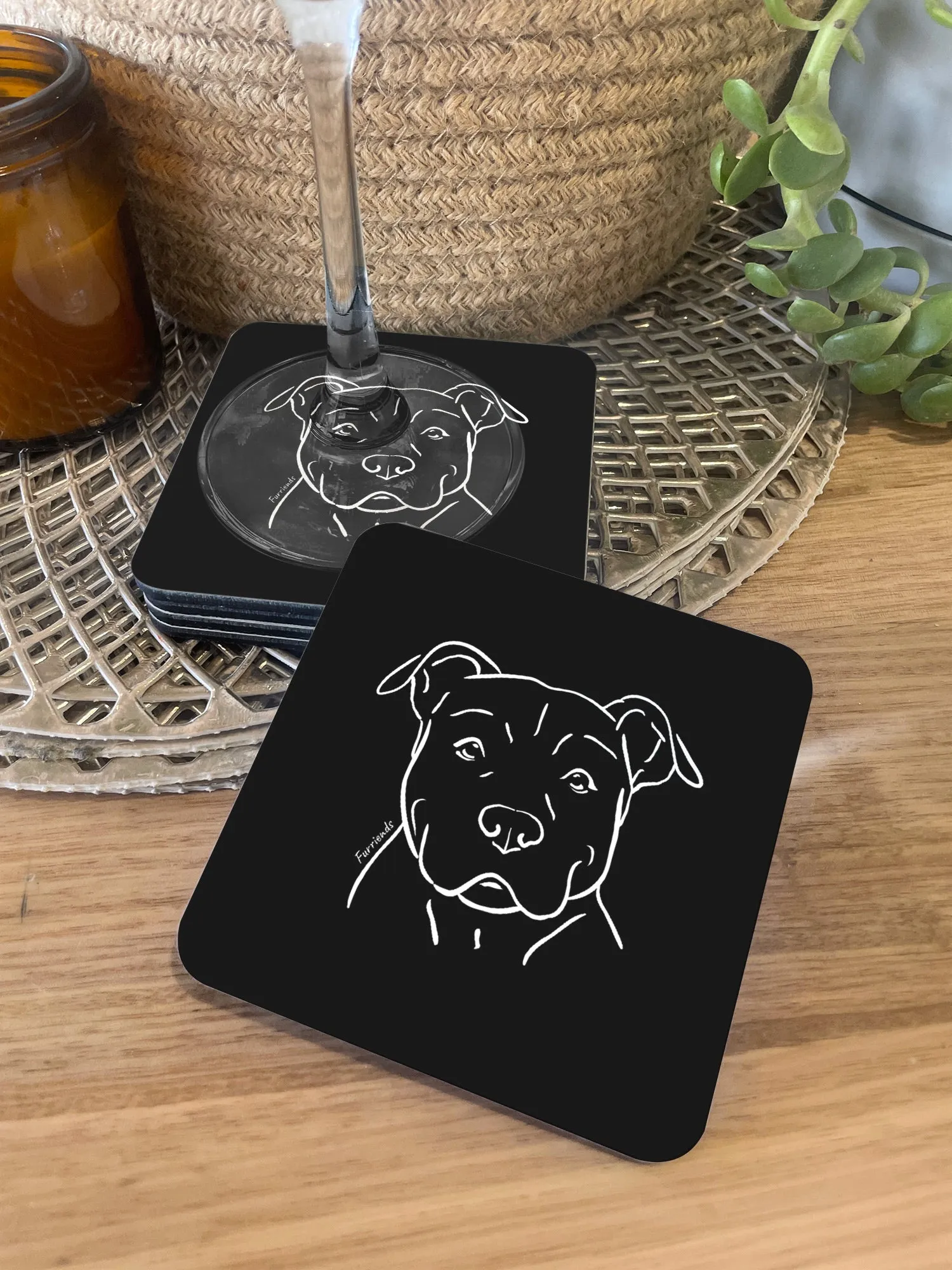 American Staffordshire Terrier Coaster