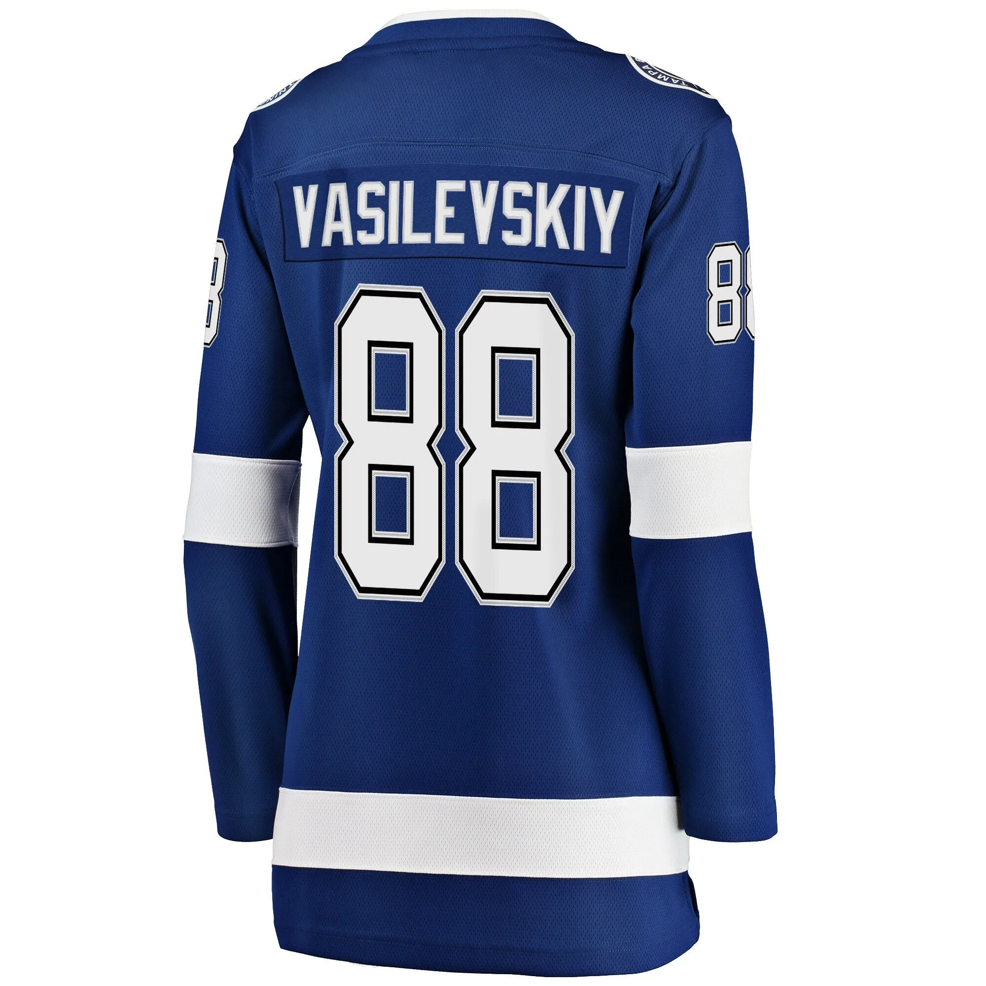 Andrei Vasilevskiy Tampa Bay Lightning Fanatics Branded Women's Home 2022 Stanley Cup Final Breakaway Player Jersey - Blue