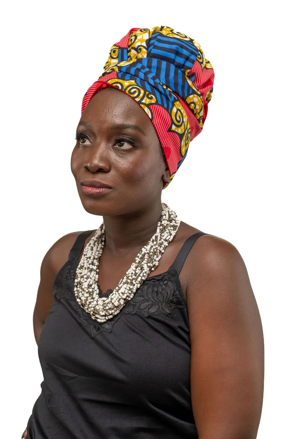 Ankara Sleep Bonnet with Tie