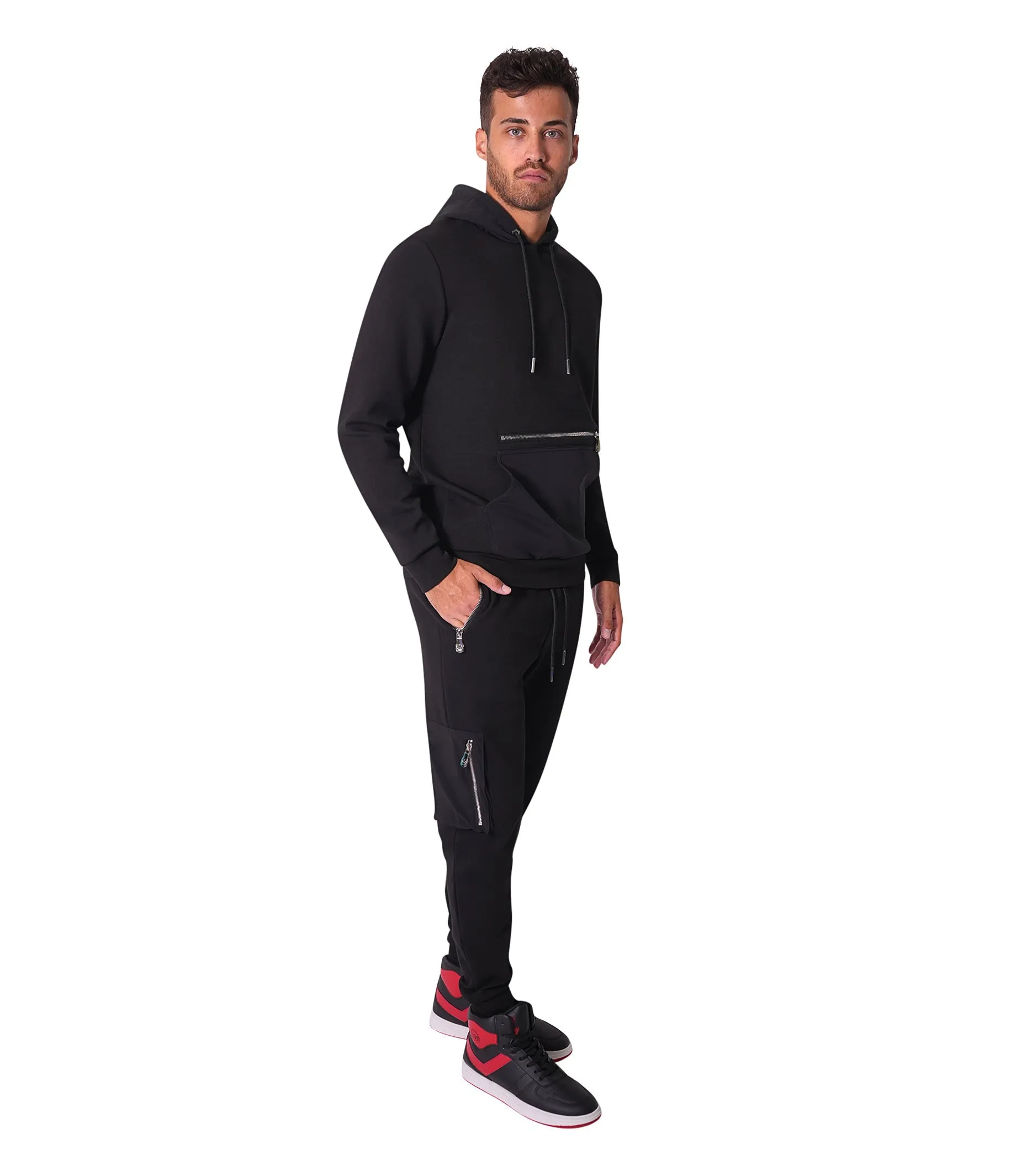 Bertigo Athletic Wear | Albury Zip Top Pocket Hoodie