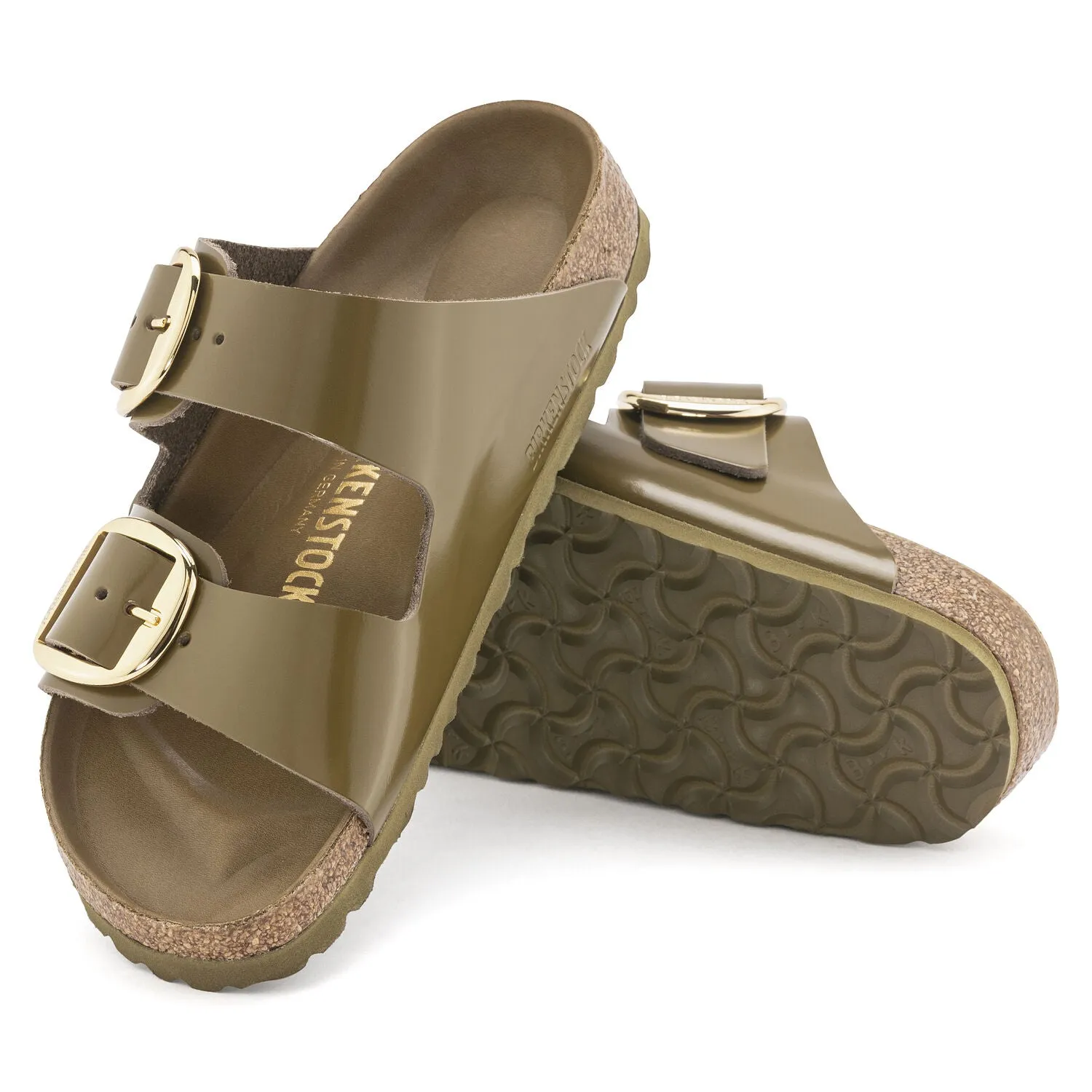 Birkenstock Arizona Big Buckle High-Shine Mud Green   