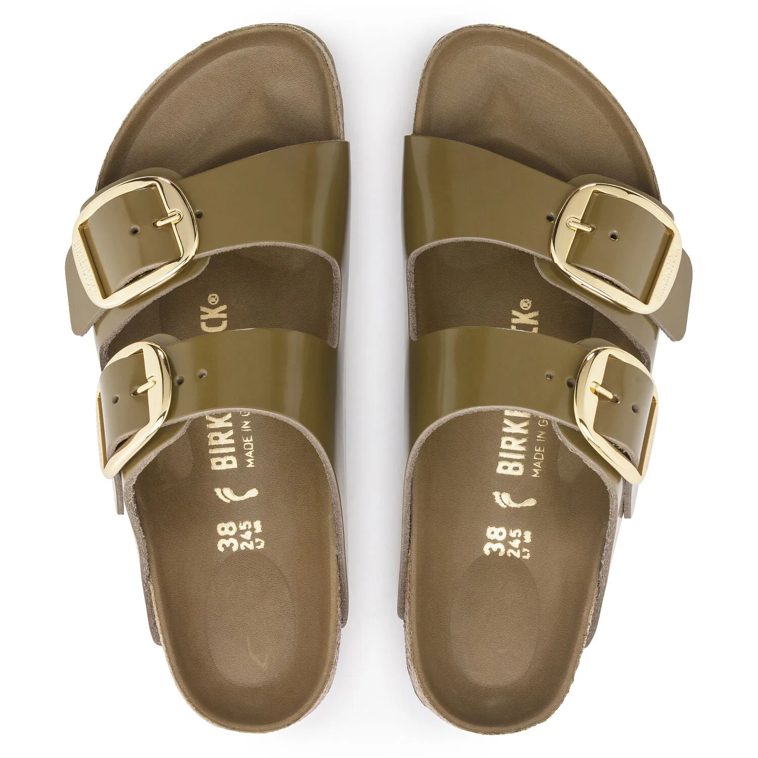 Birkenstock Arizona Big Buckle High-Shine Mud Green   