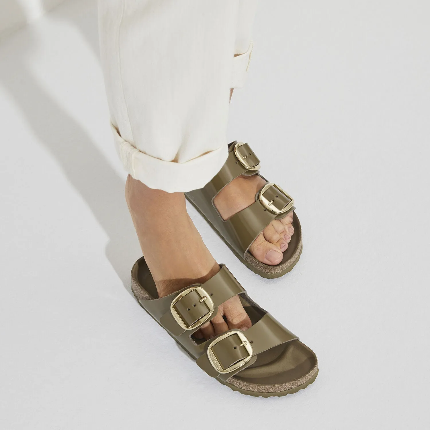 Birkenstock Arizona Big Buckle High-Shine Mud Green   