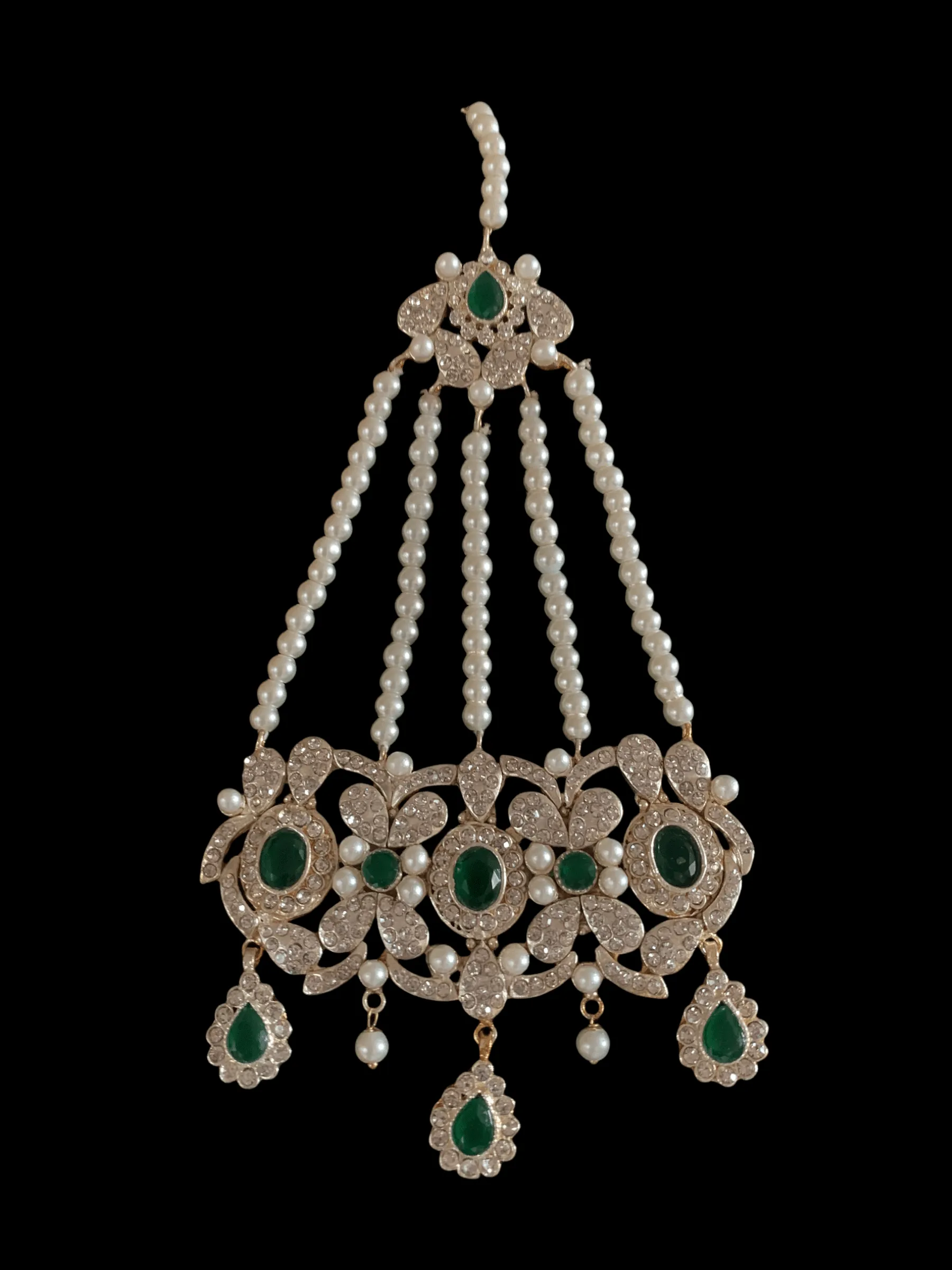 BR69 Nilofar bridal set in emeralds  ( SHIPS IN 3 WEEKS  )