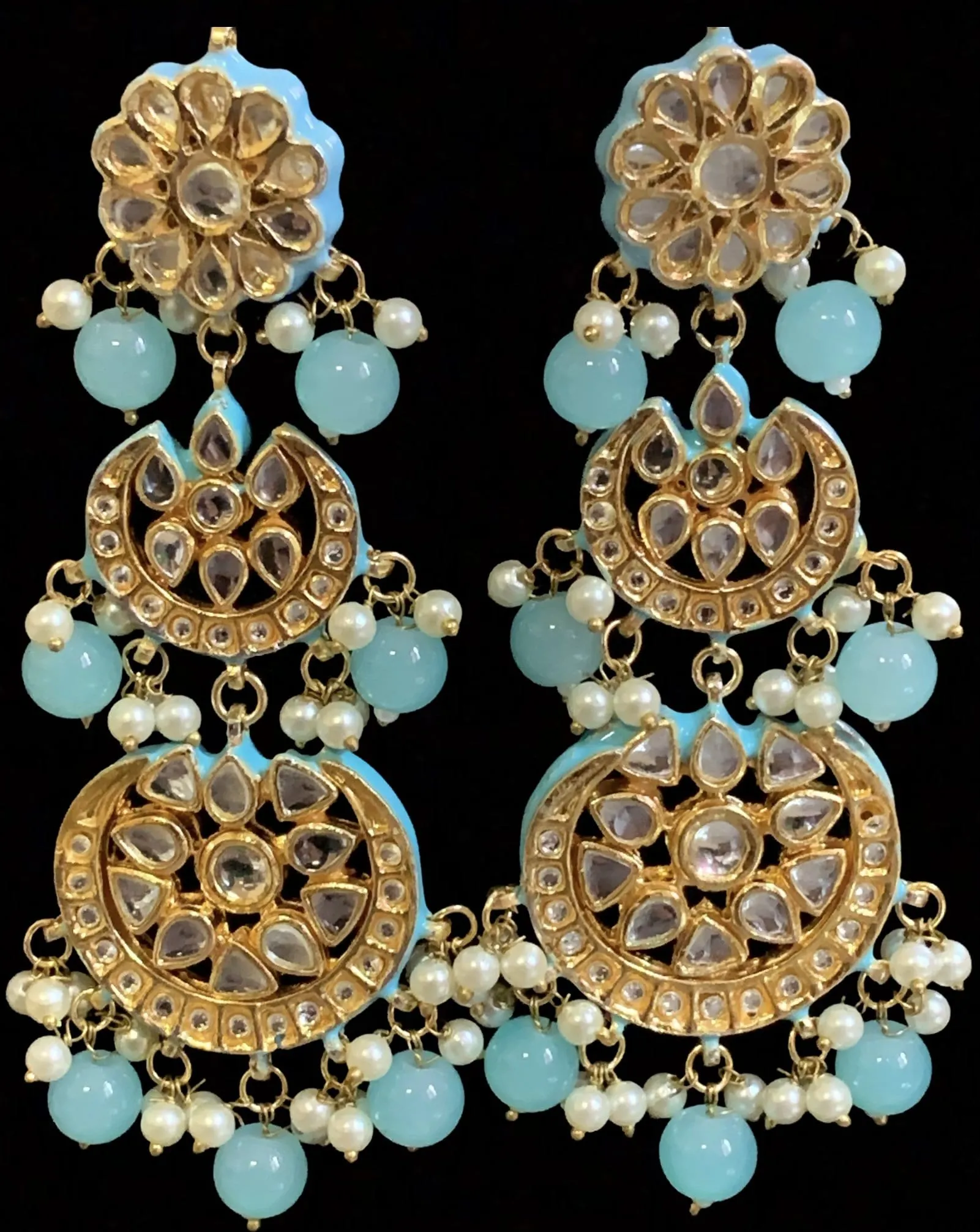 DNS111 Irina Feroza necklace set with earrings ( READY TO SHIP )