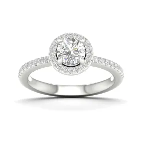 Engagement Ring Round Cut With Halo