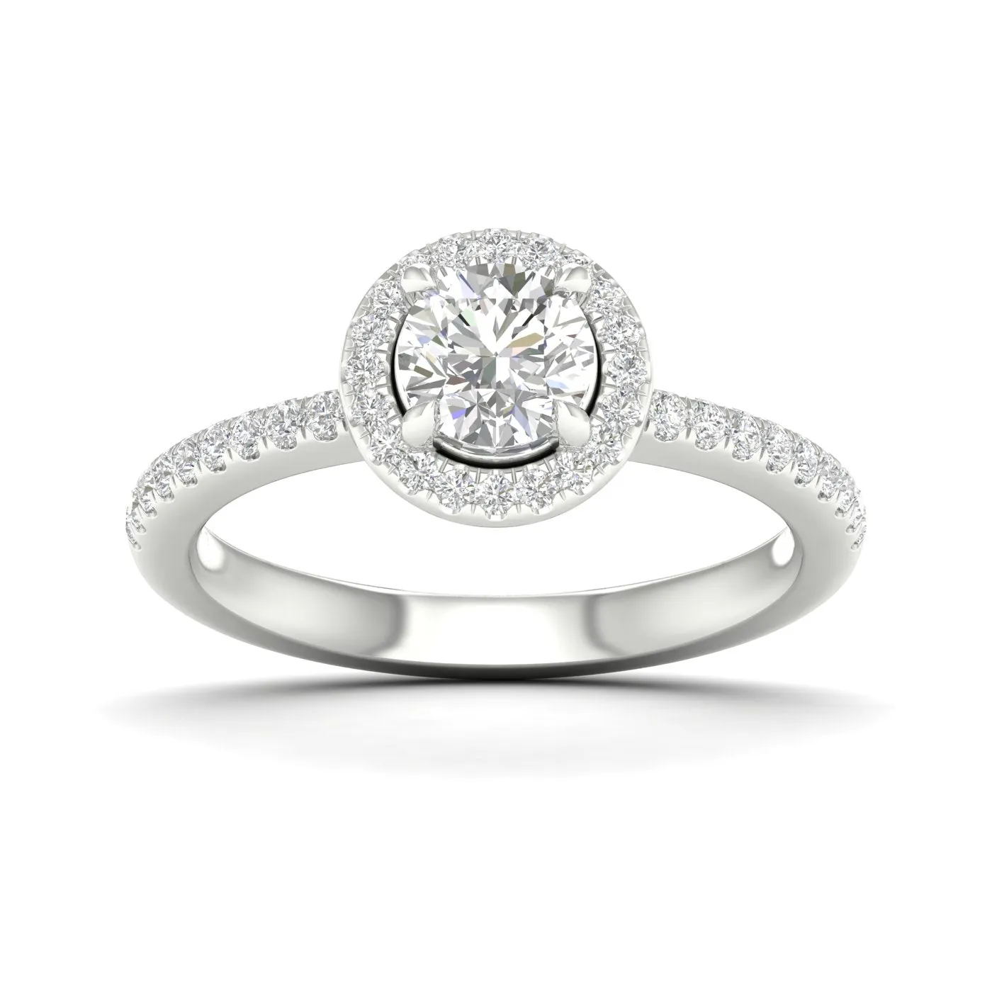 Engagement Ring Round Cut With Halo