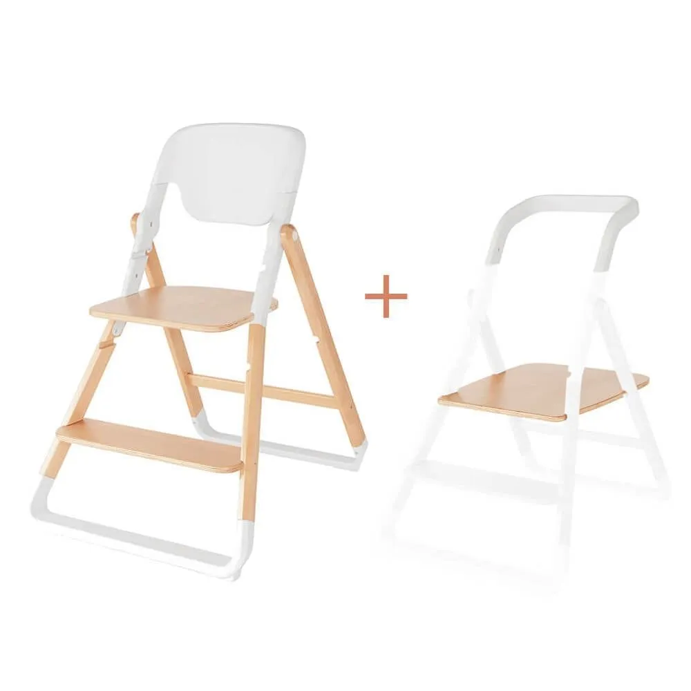 Ergobaby Evolve 3 in 1 Highchair Set - Natural Wood