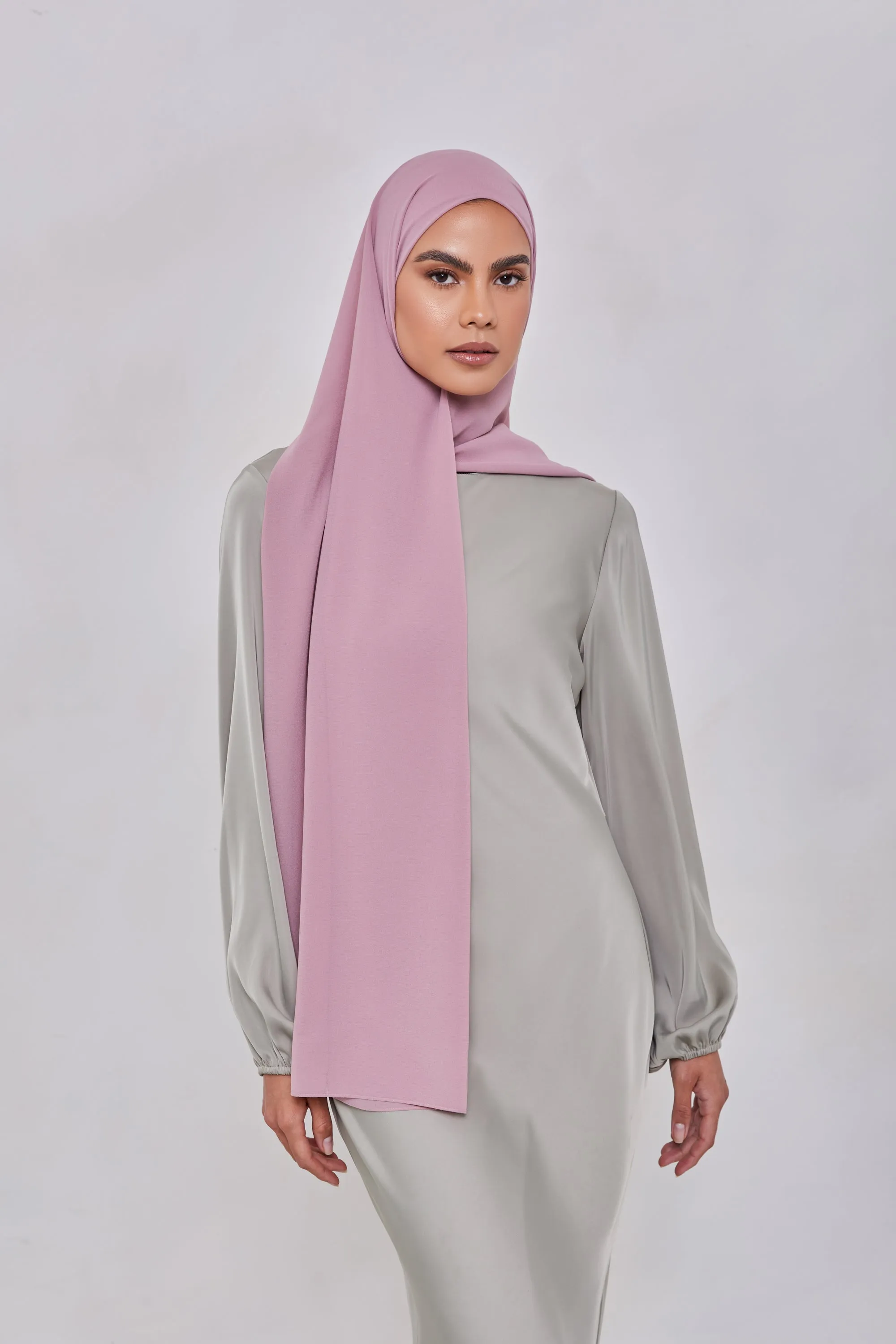 Essential Chiffon Hijab - Dusty Mauve