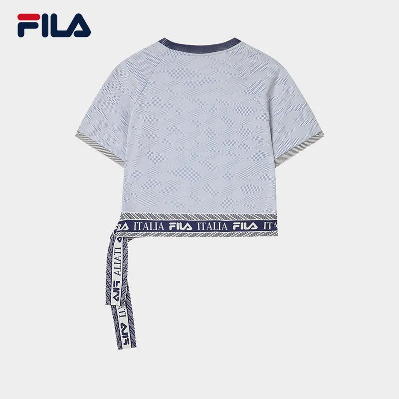 FILA CORE WHITE LINE EMERALD Women Short Sleeve T-shirt in Full Print