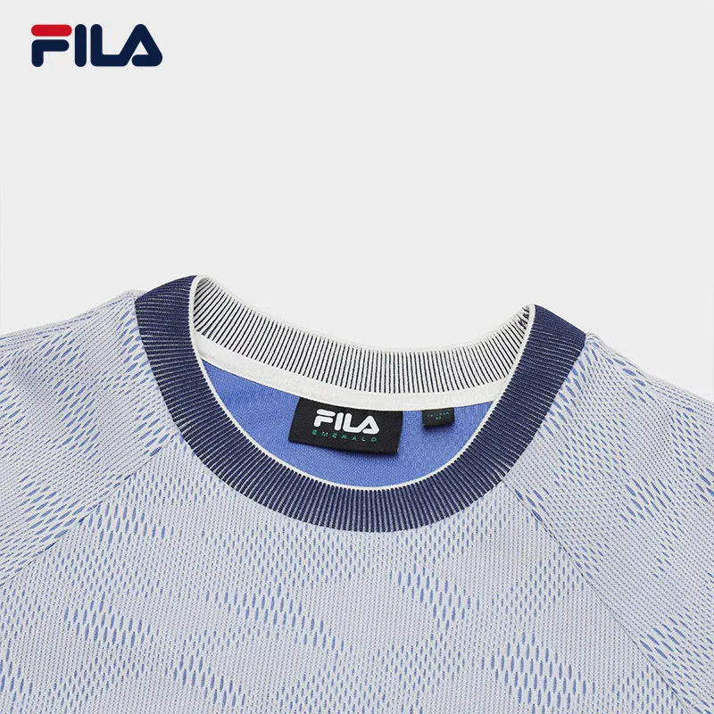 FILA CORE WHITE LINE EMERALD Women Short Sleeve T-shirt in Full Print