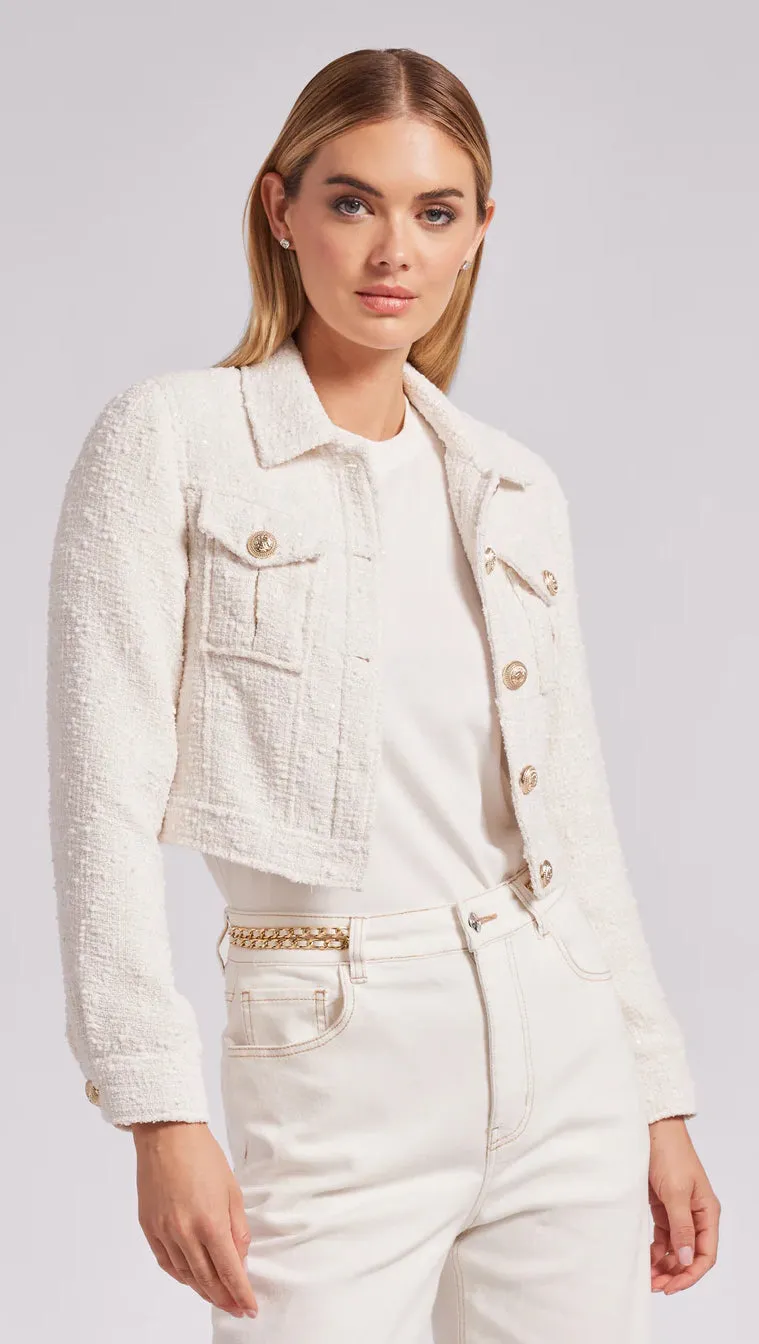 Generation Love - Bailan Tweed Jacket - White