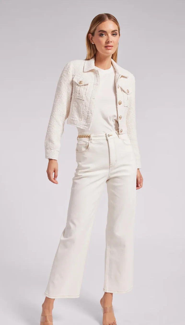 Generation Love - Bailan Tweed Jacket - White