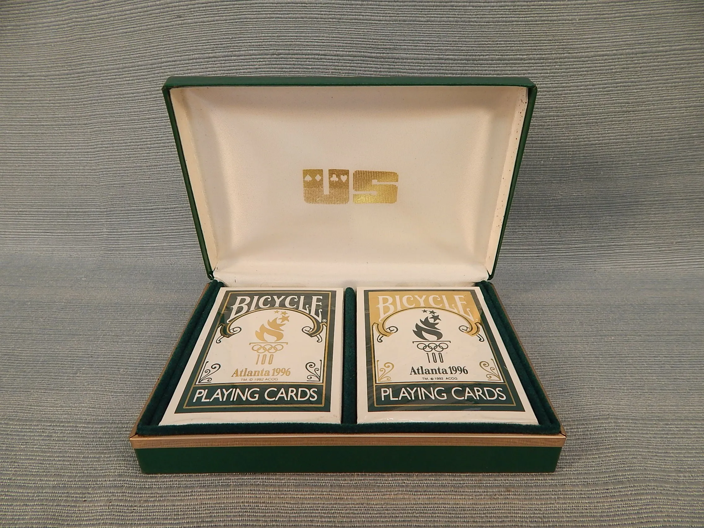 Gift Set of 1996 Atlanta Olympics Playing Cards - Like New!