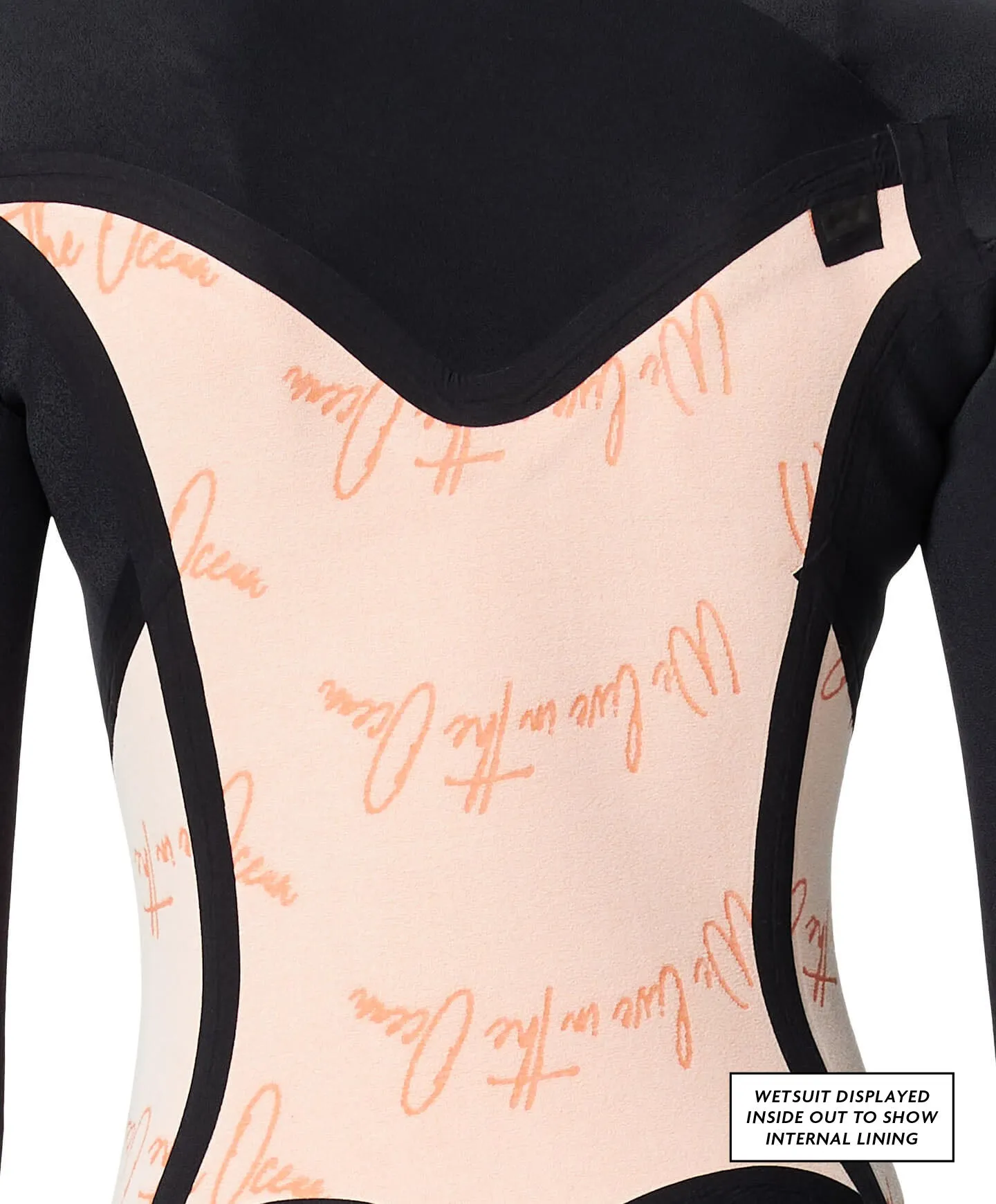 Girl's Bahia 4/3mm Steamer Chest Zip Wetsuit - Peach