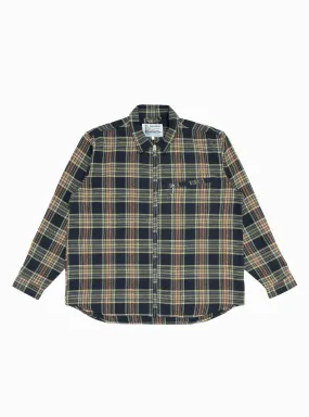 Grande Zip Shirt Midnight Blue Check