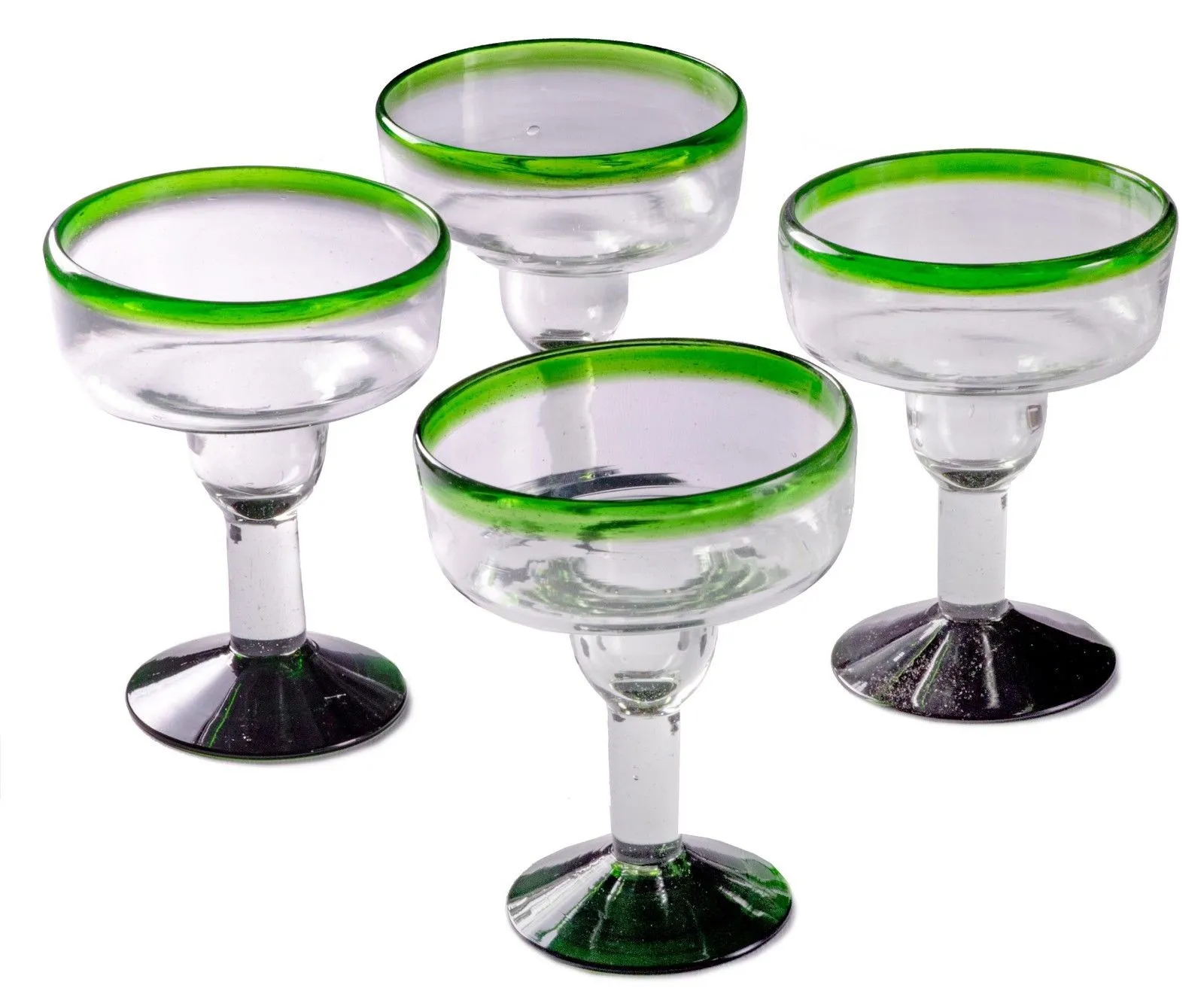 Green Rim Coupette Margarita - 12 oz - Set of 4