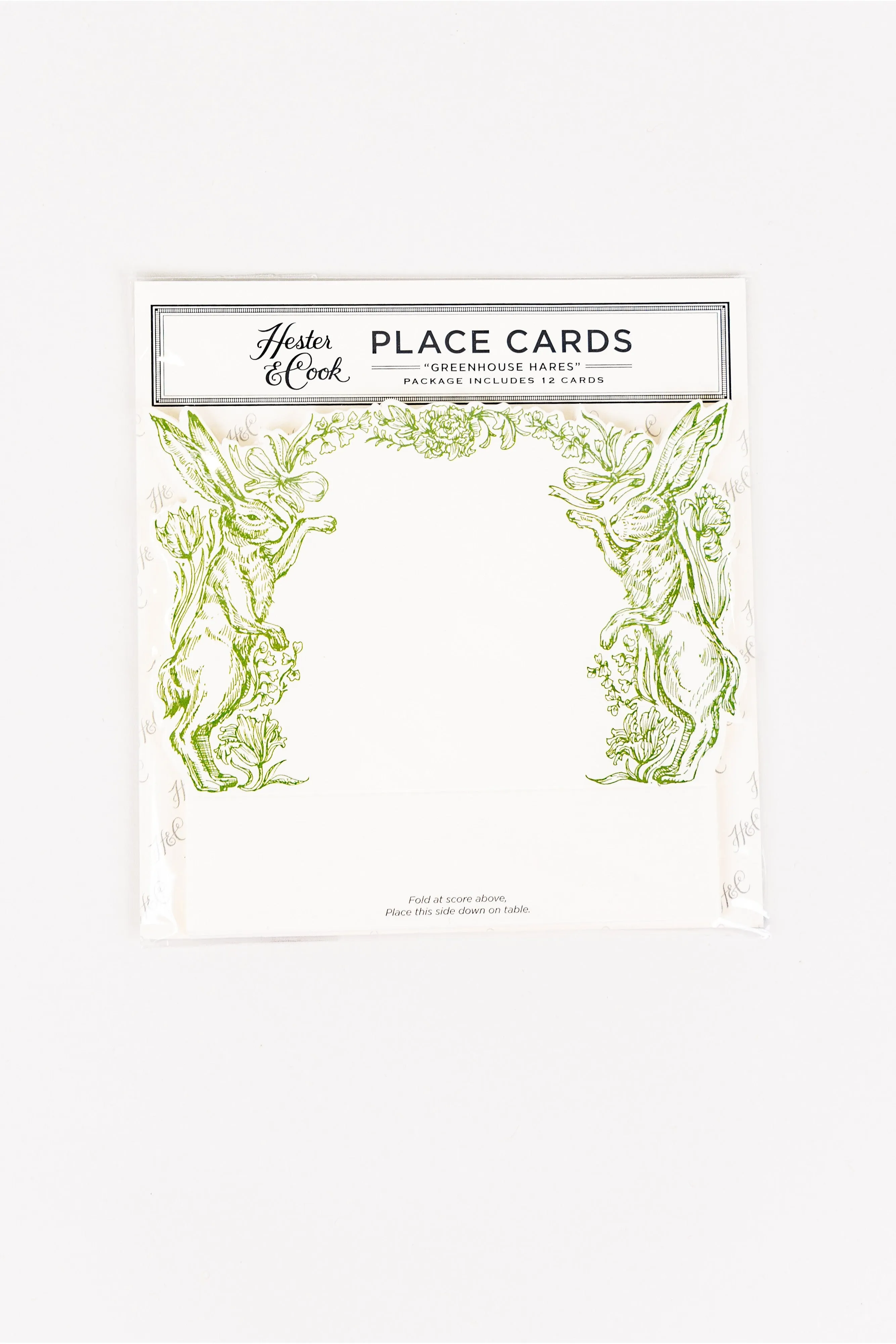 Greenhouse Hares Placecards