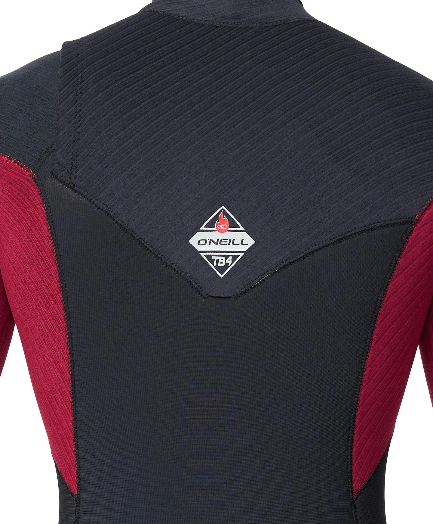 HyperFire 3/2mm Steamer Chest Zip Wetsuit - Dark Red