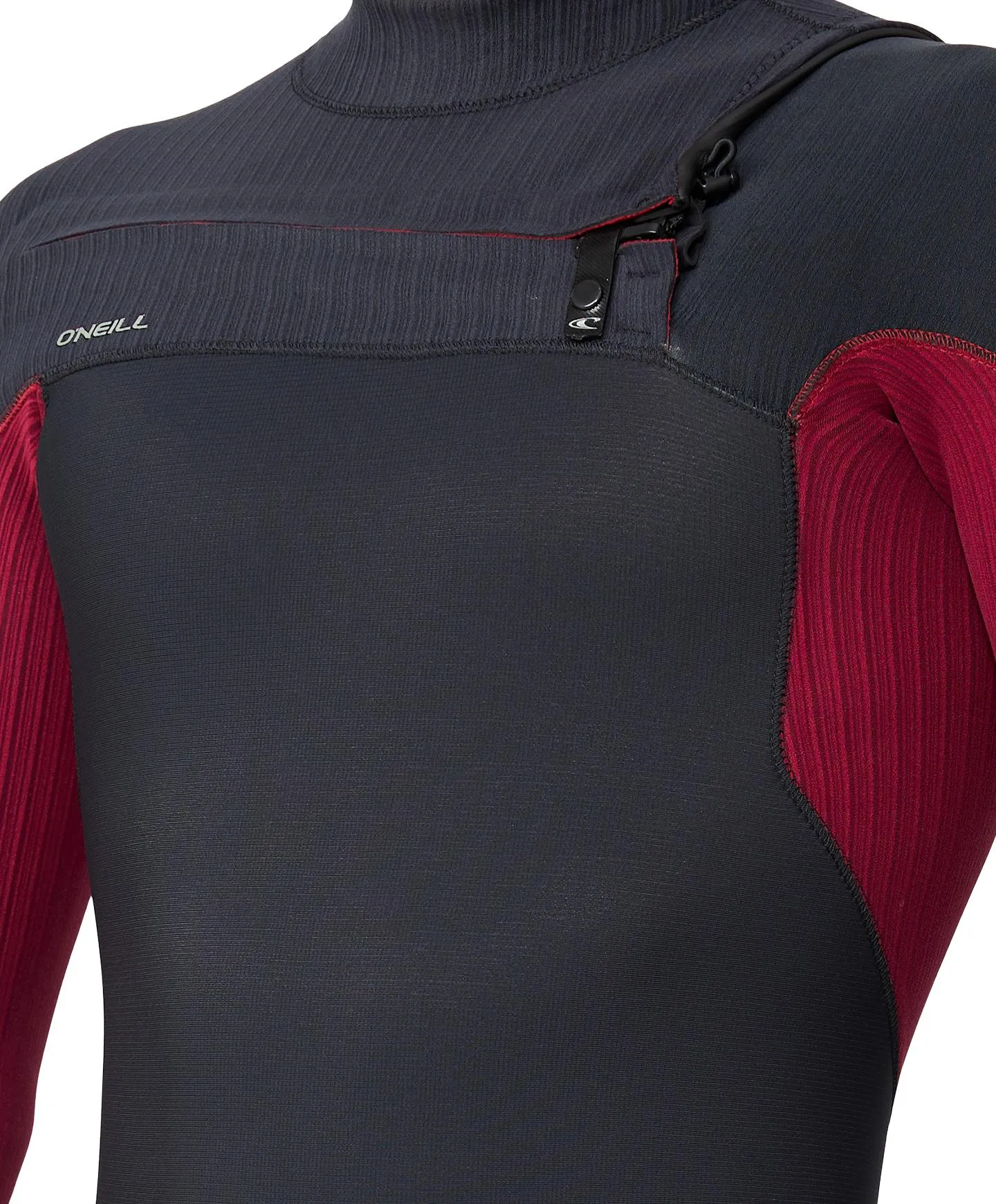 HyperFire 3/2mm Steamer Chest Zip Wetsuit - Dark Red