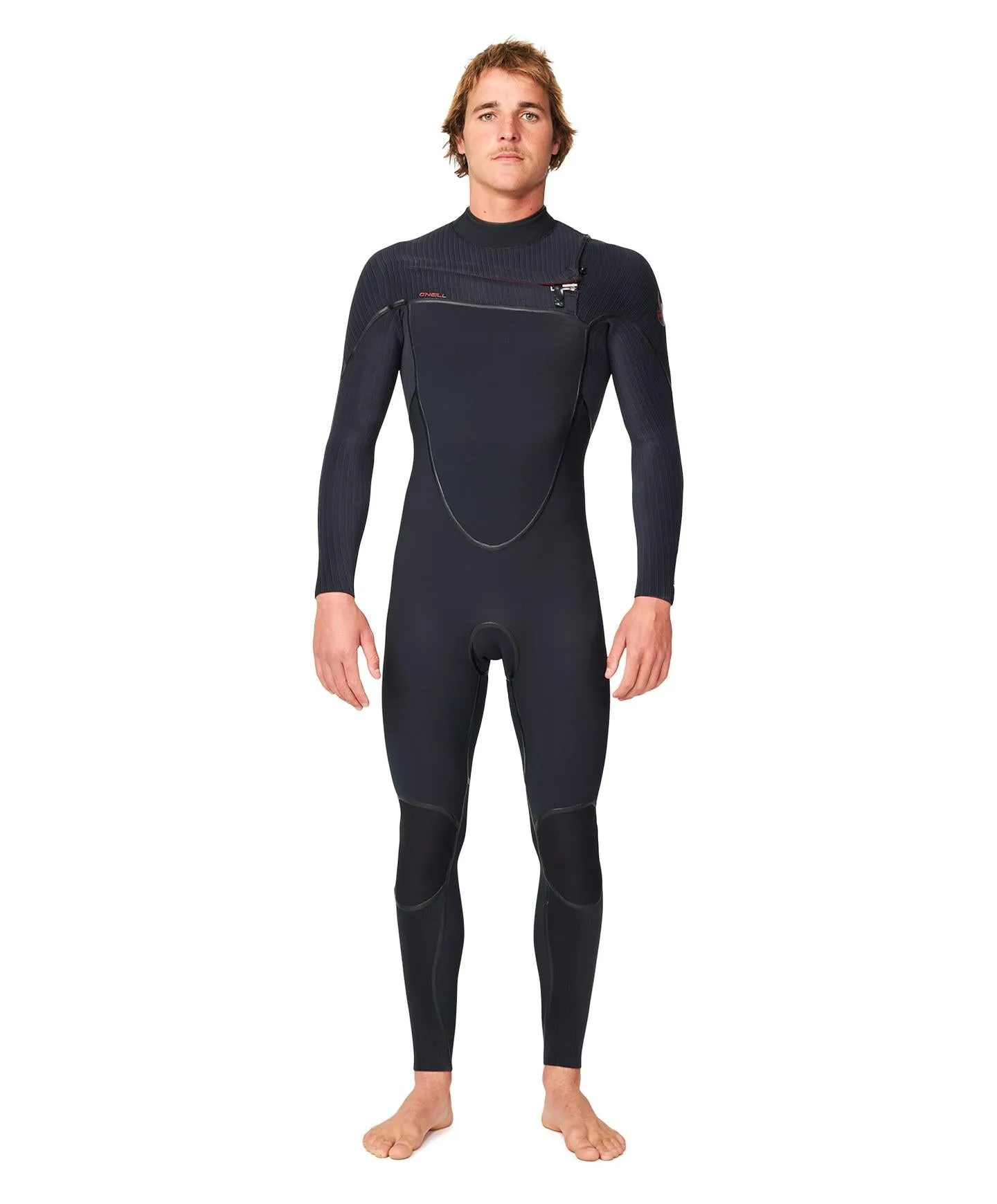 HyperFire X 3/2mm Steamer Chest Zip Wetsuit - Black