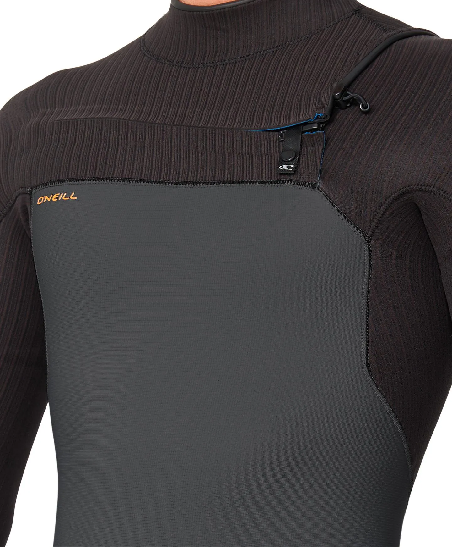 HyperFreak 4/3  Steamer Chest Zip Wetsuit - Grey Raven