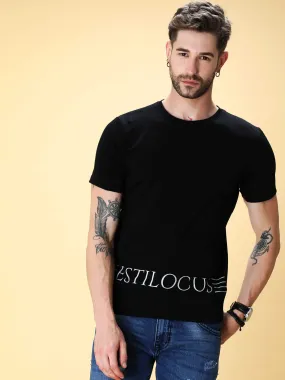 Jade Black Crew neck T-Shirt