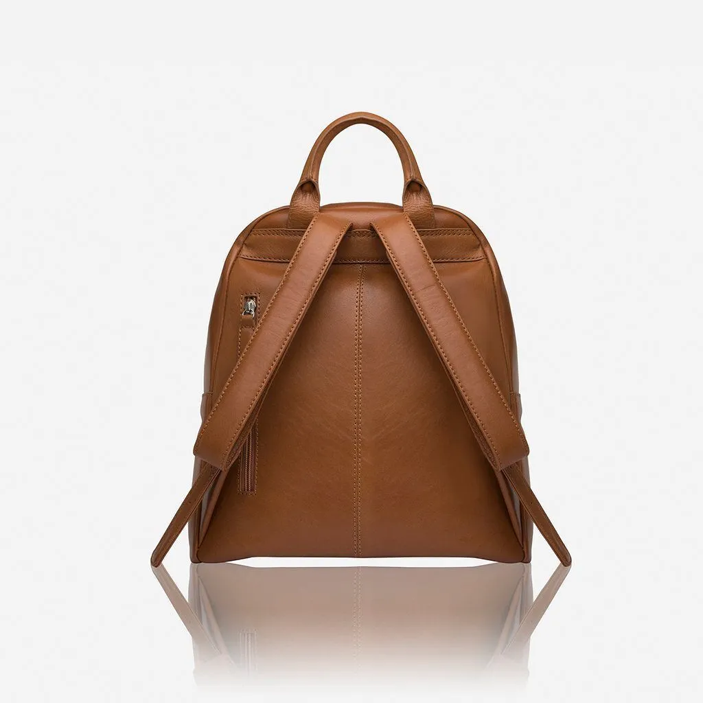 Jekyll & Hide Osaka Casual Ladies Zip-Top Backpack 35cm, Tan