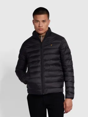 Joel Regular Fit Wadded Shell Jacket In Black