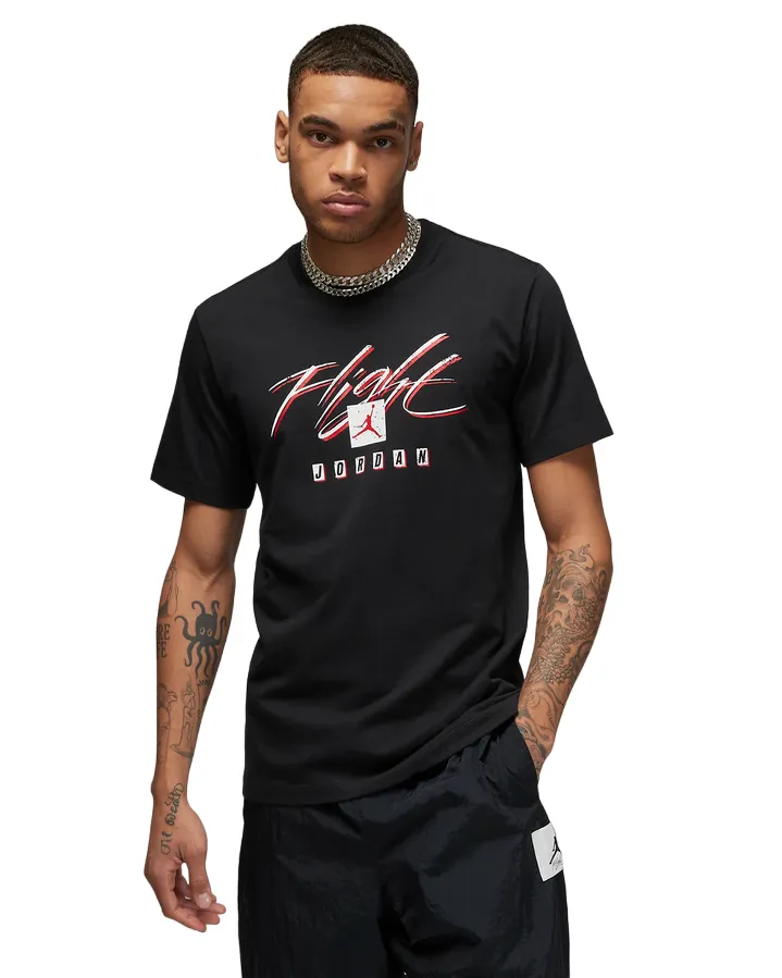 Jordan Short Sleeve T-shirt with Flight Essentials print FB7399-010 black