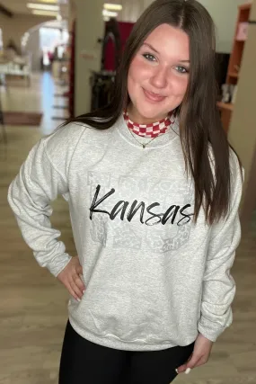 Kansas Leopard Sweatshirt