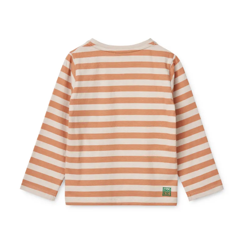 Liewood Apia Stripe Long Sleeve T-Shirt - Tuscany Rose/Sandy