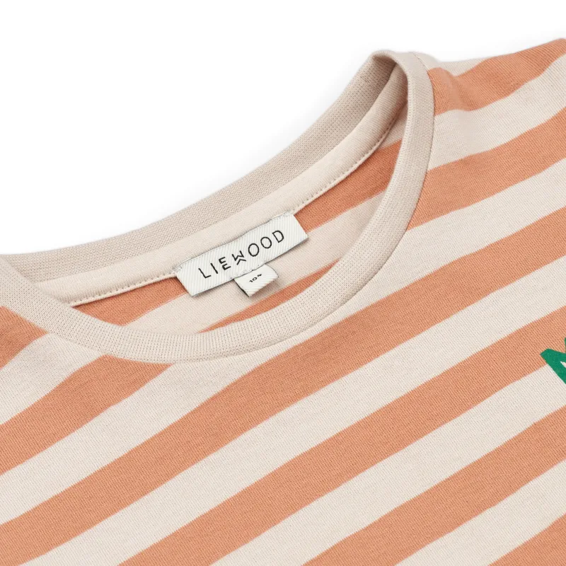 Liewood Apia Stripe Long Sleeve T-Shirt - Tuscany Rose/Sandy