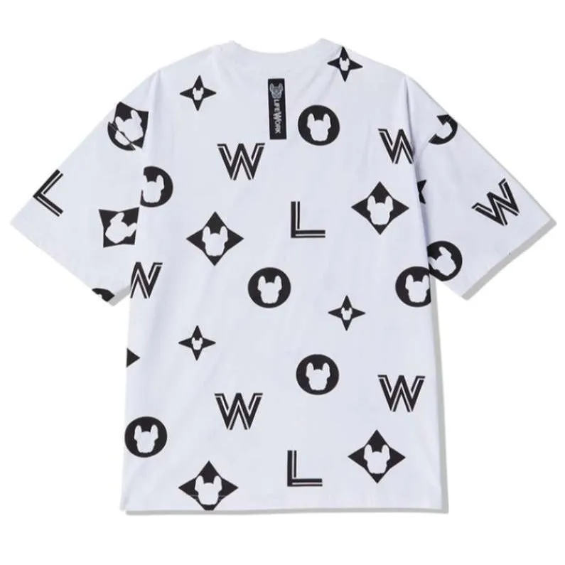 LifeWork Big Monogram Tee White