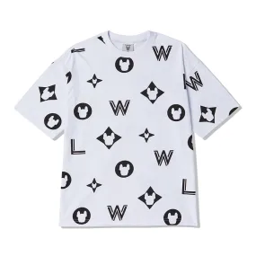 LifeWork Big Monogram Tee White