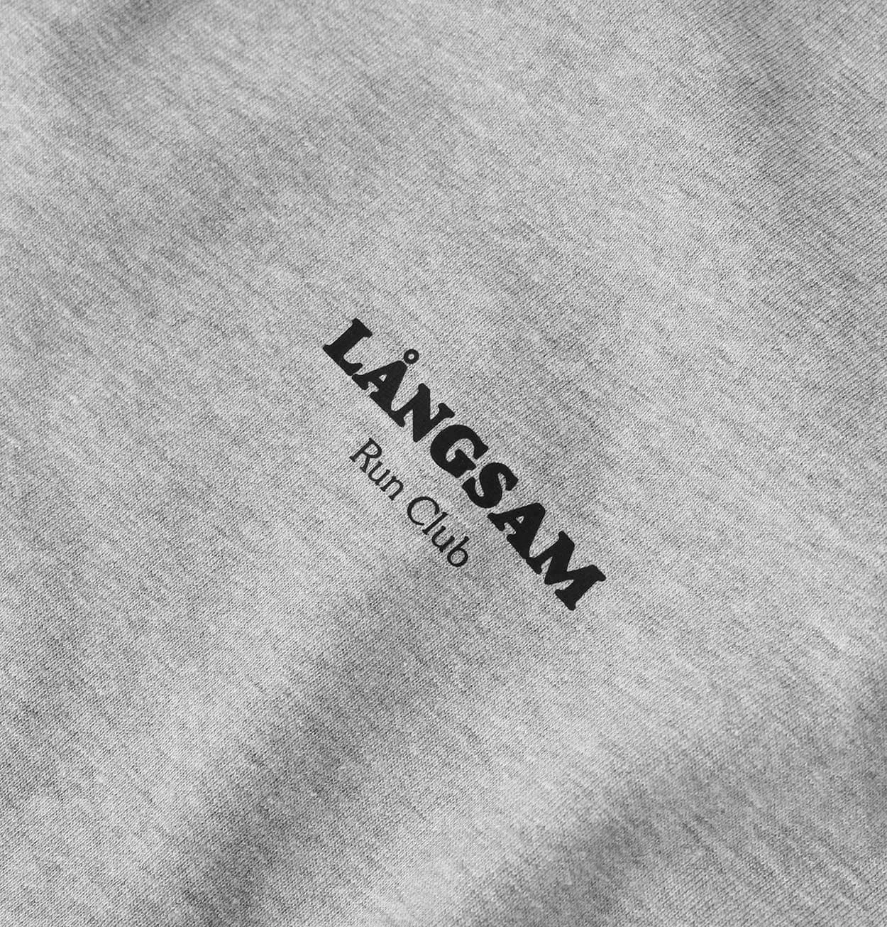 Lngsam Run Club Original T-Shirt in Athletic Heather