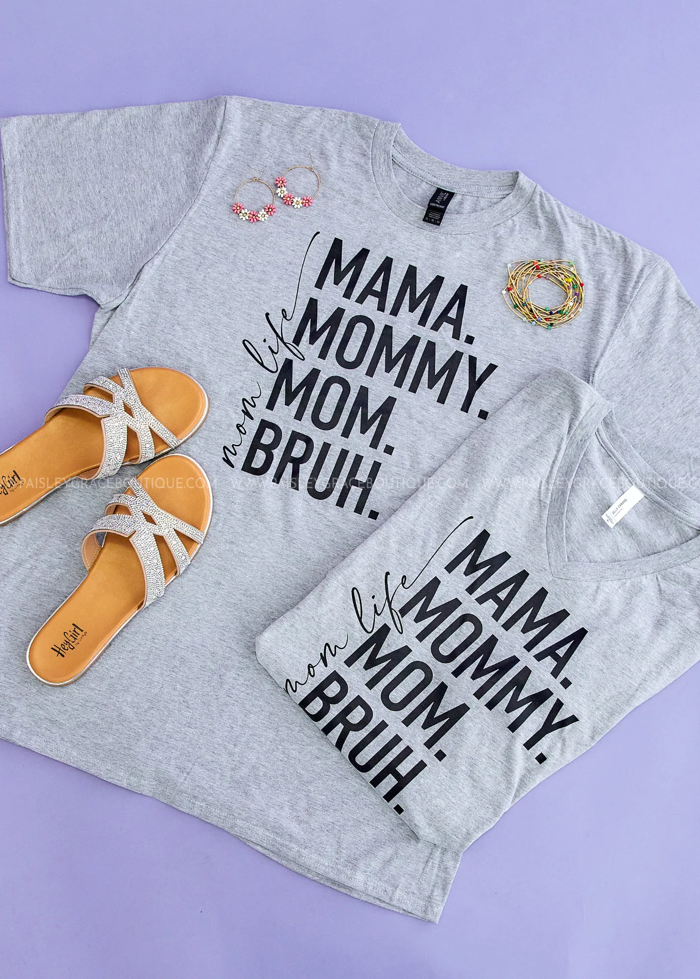 Mom. Mama. Bruh. Graphic Tee - Crew or Vneck