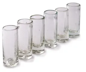 Natural Handcrafted Shot Glass - 2 oz - Set of 6