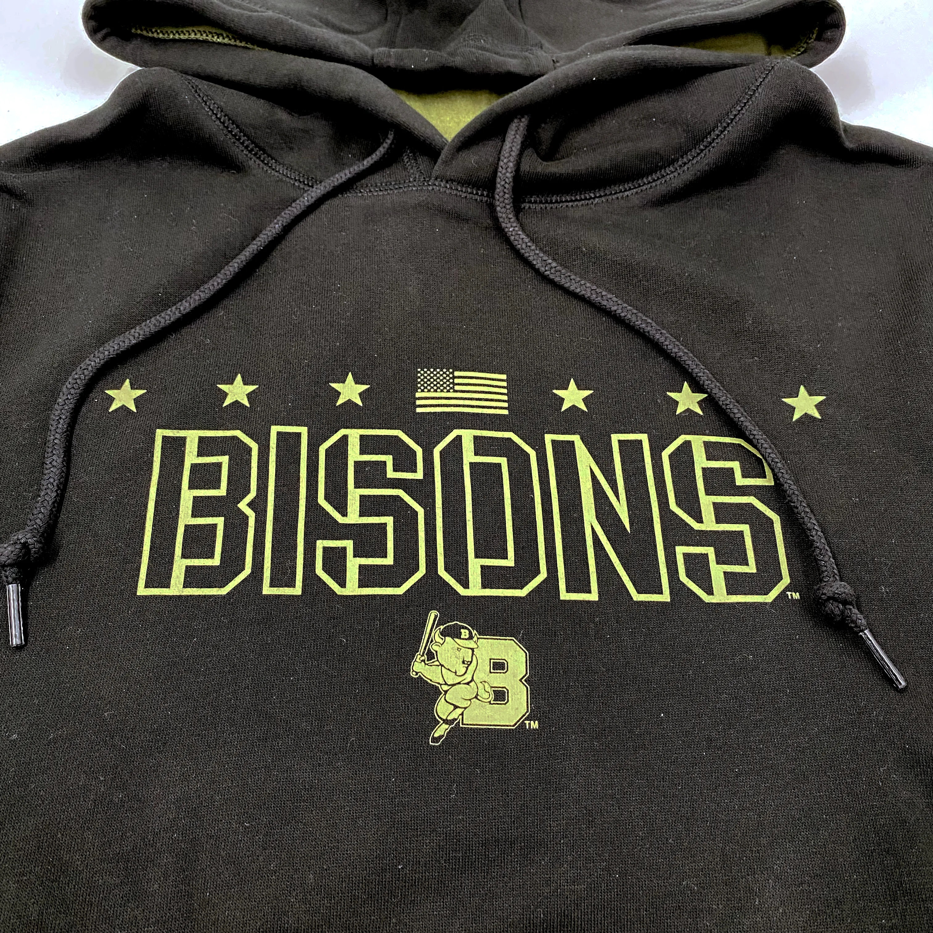 New Era Bisons Armed Forces Black Hoodie