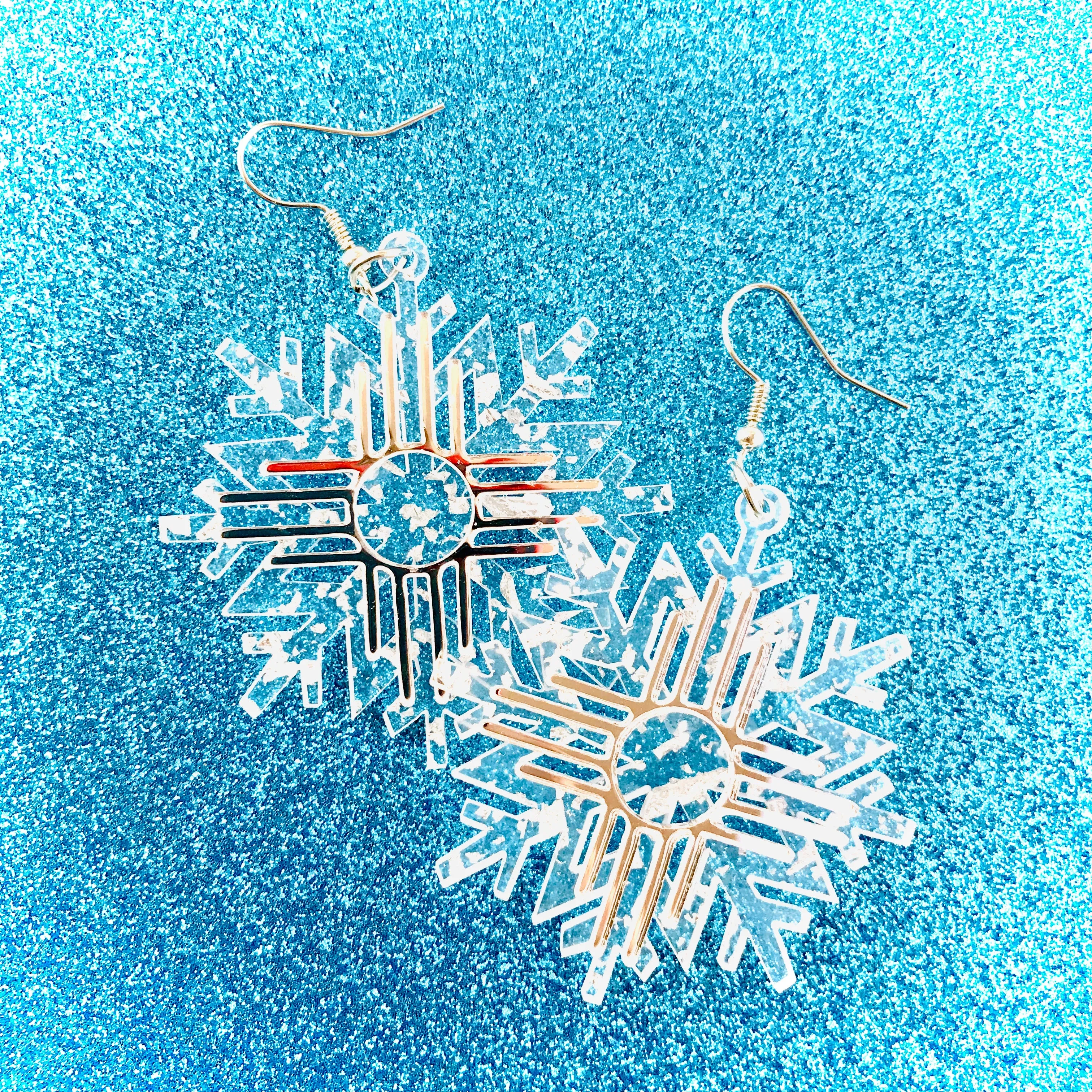 New Mexico Snowflake Zia Earring