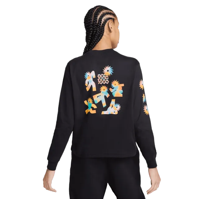 Nike SB Be True Long Sleeve Tee Black Xavier Schipani Women's Sizing