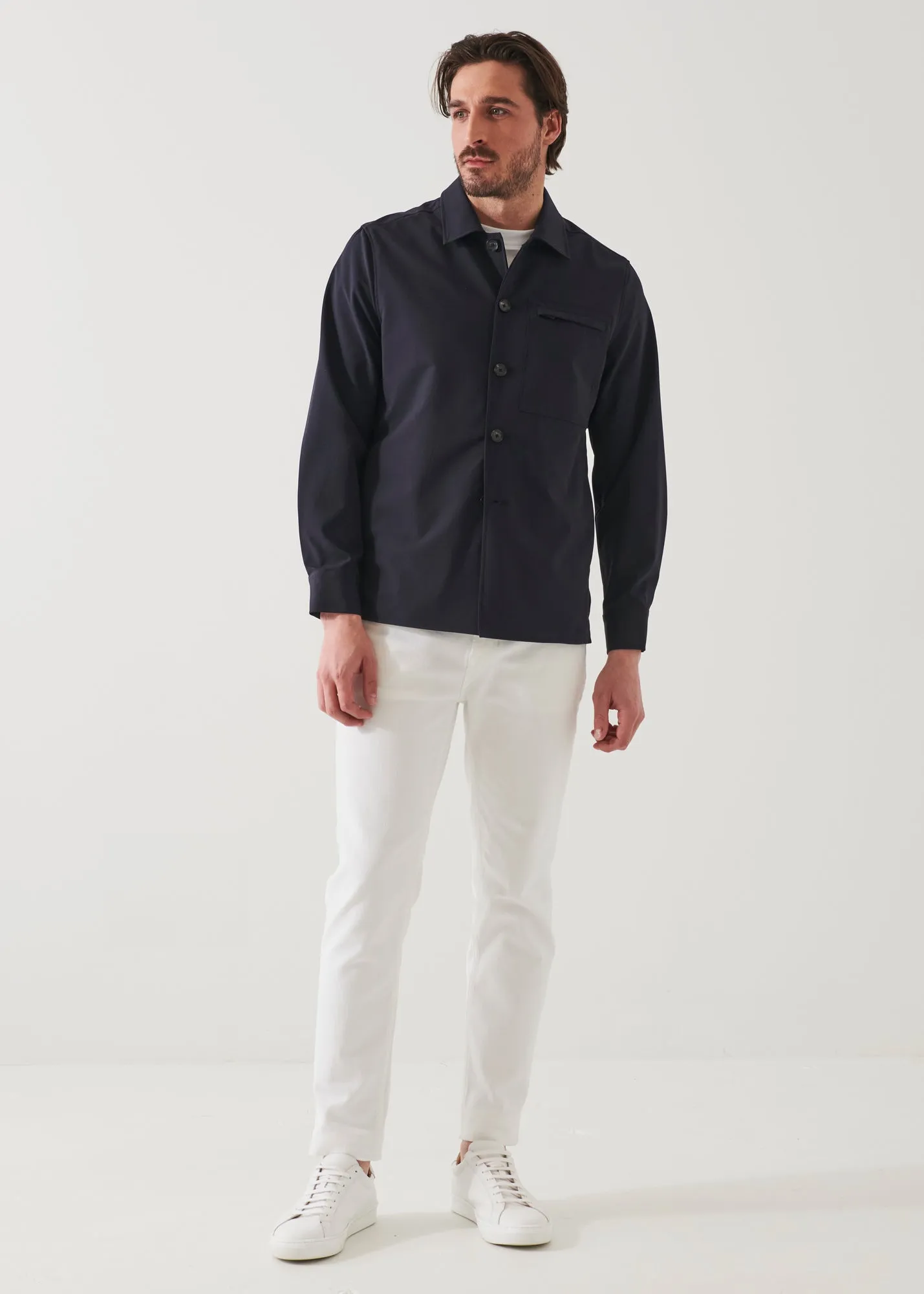 NUCLEO NYLON STRETCH SHIRT JACKET