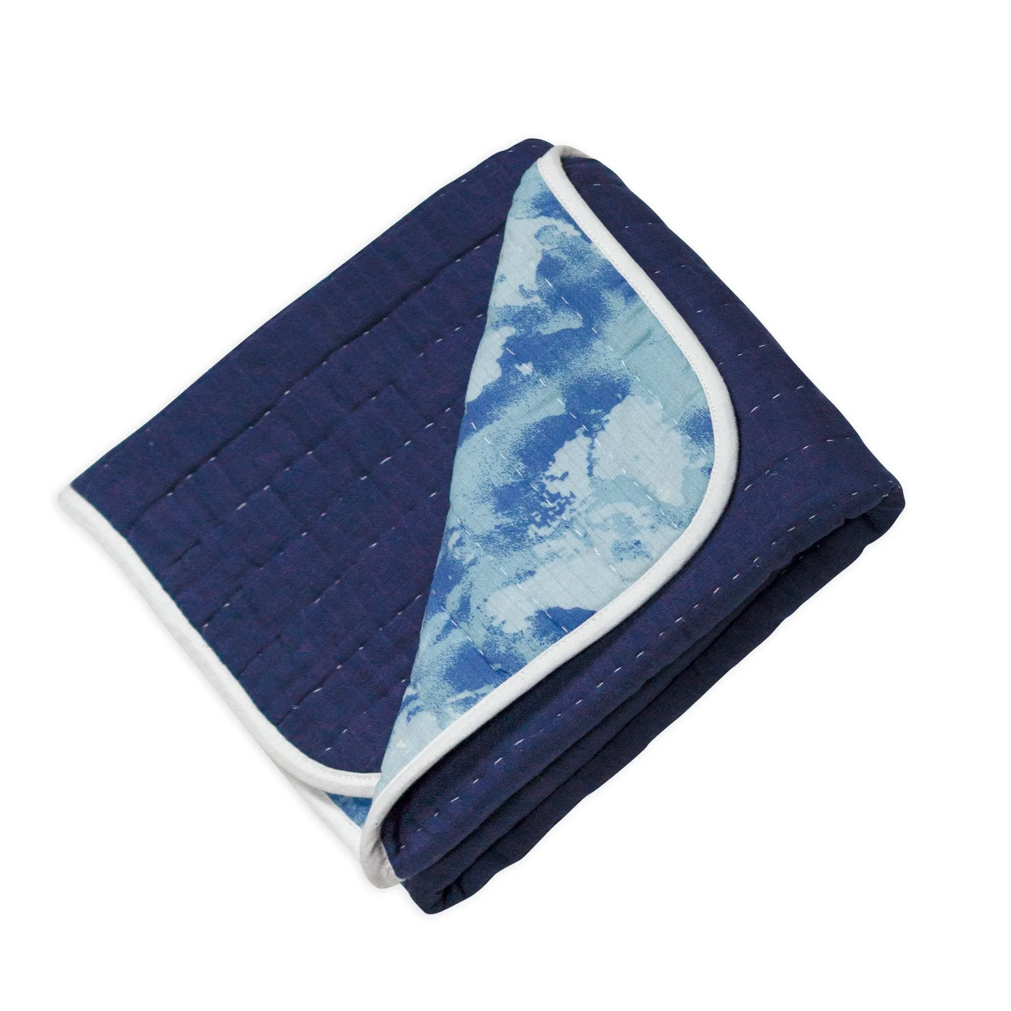 Organic Cotton Hand-Quilted Blanket