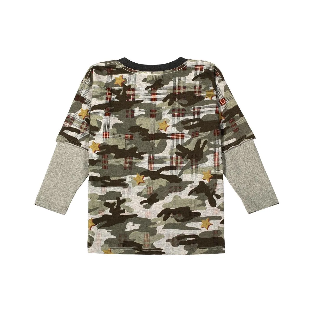 Paper Wings Relaxed Fit Long Sleeve T-shirt - Extra Camo