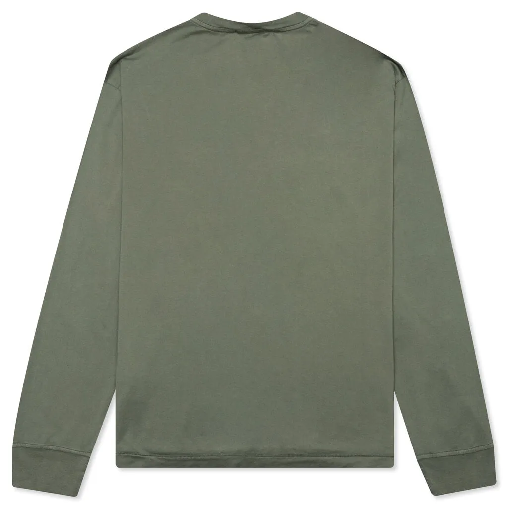 Patch Logo L/S Tee - Sage Green