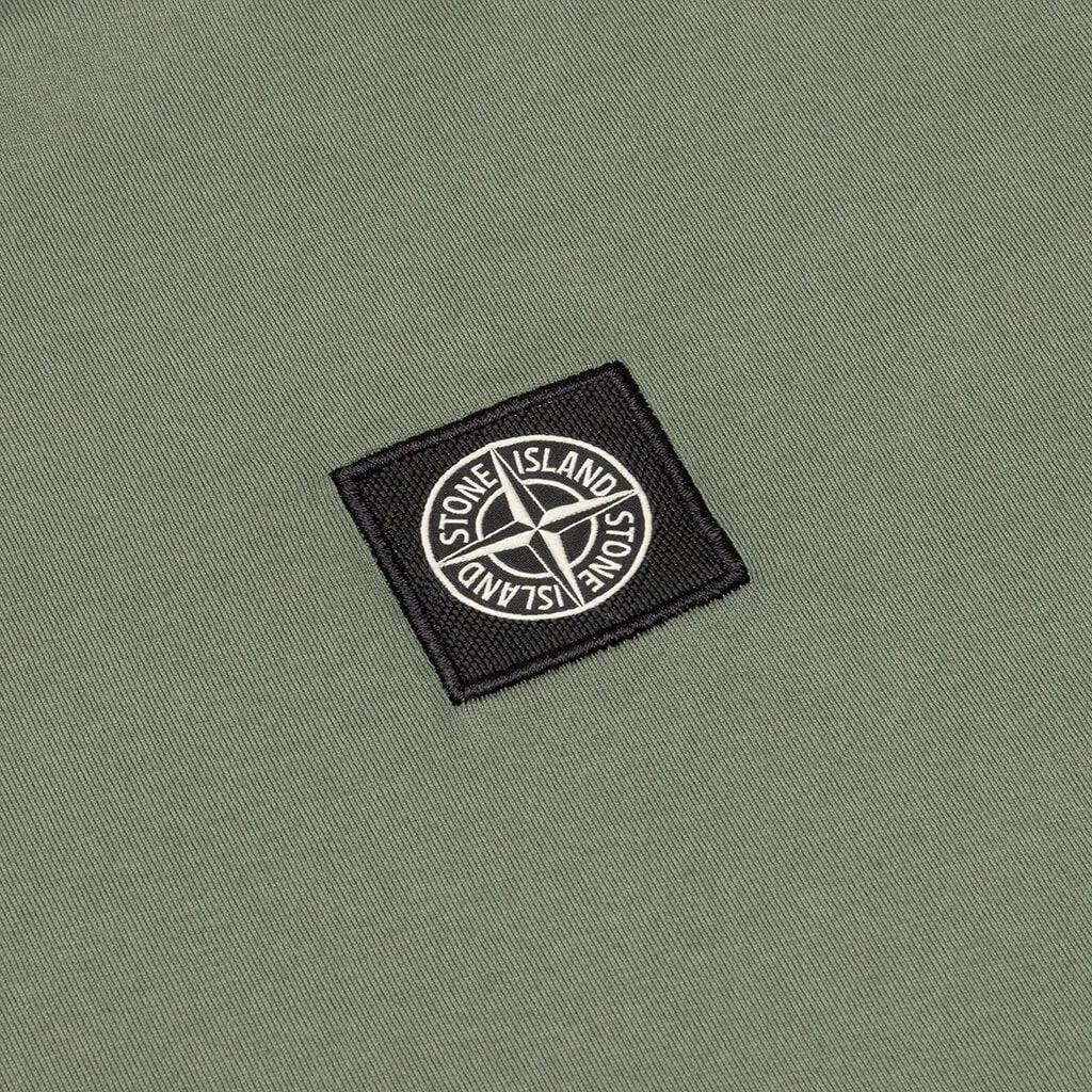 Patch Logo L/S Tee - Sage Green