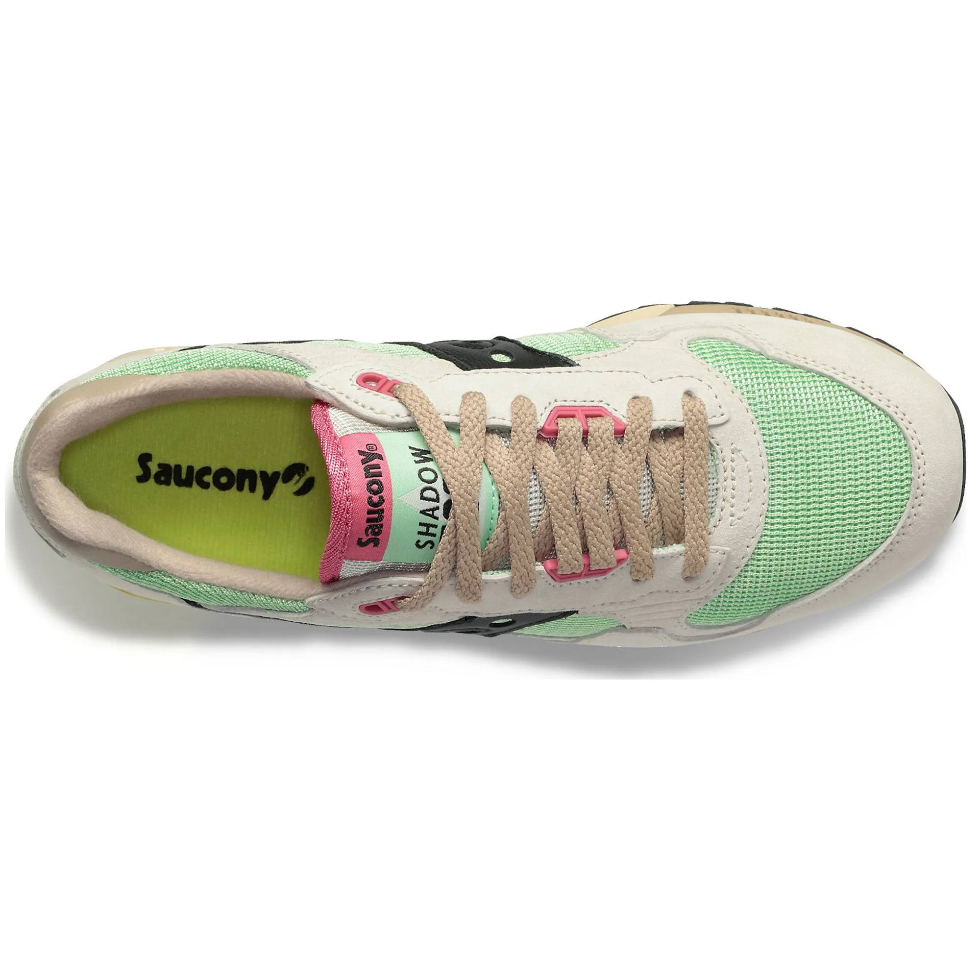 Saucony Shadow 5000 Trainers - Beige/Green