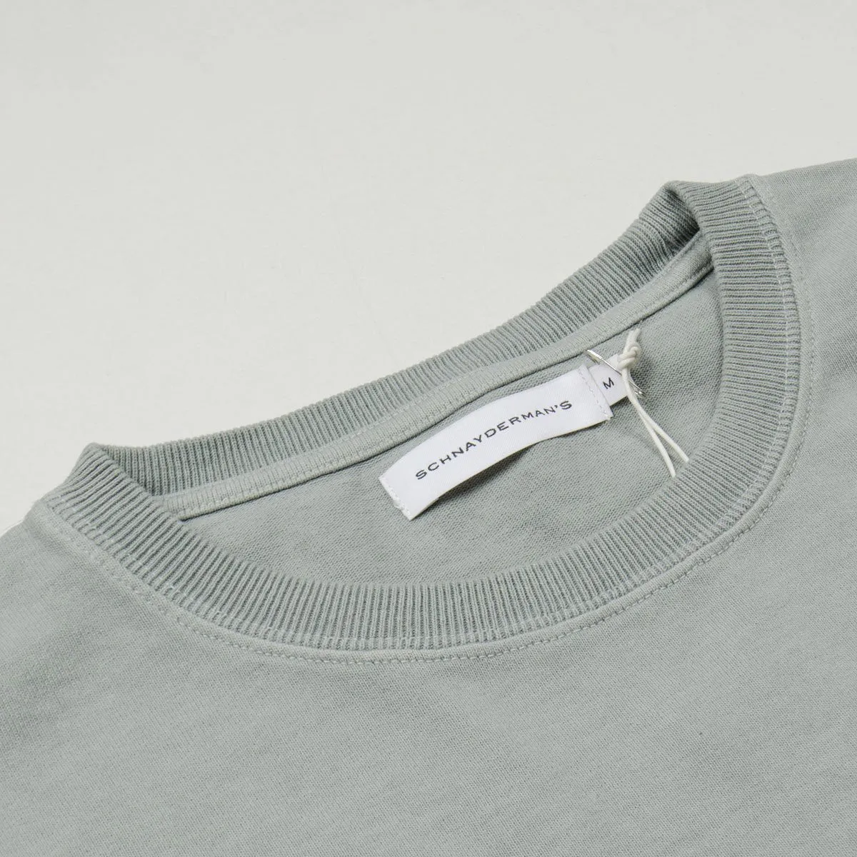 Schnayderman's - Garment Dyed Pocket T-shirt - Slate Green