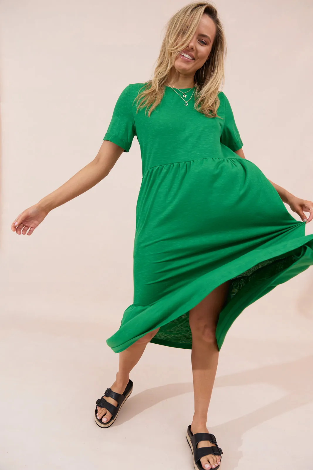 Sienna Dress - Green - Seconds